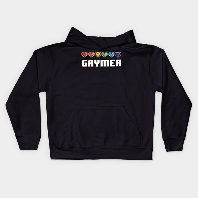 Gaymer the Gay Retro Games T-shirt Kids Hoodie by SusanaDesigns